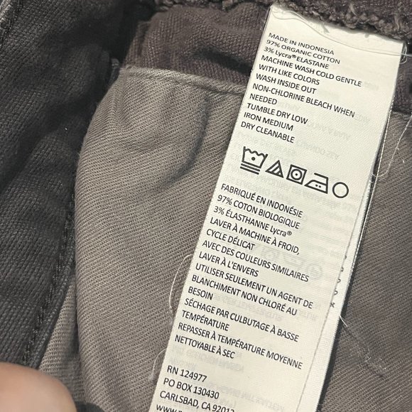 PRANA Shorts Size 6 Two Tone Gray 97% Cotton Some Stretch Front Pockets - Picture 7 of 14